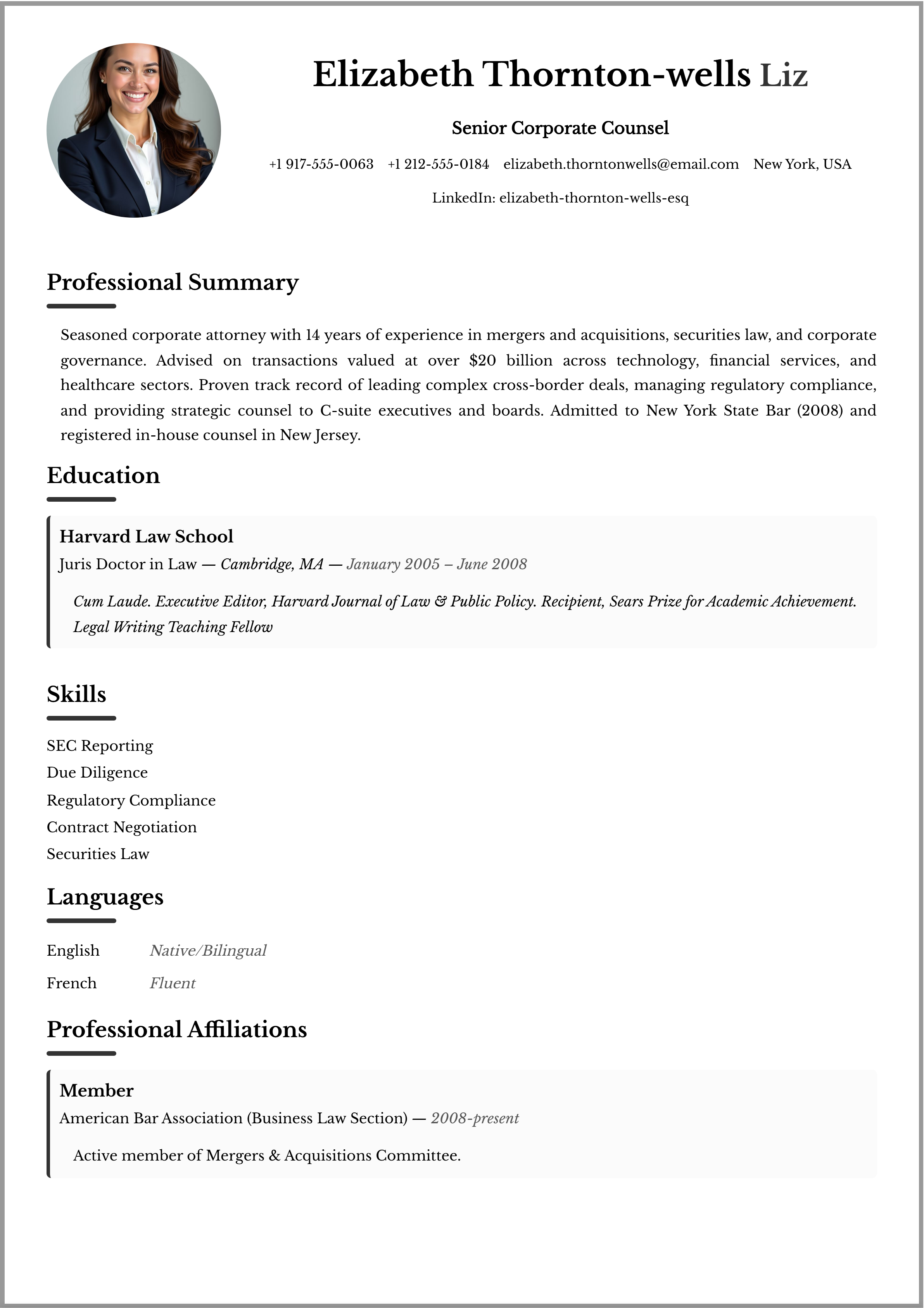 Creative resume template